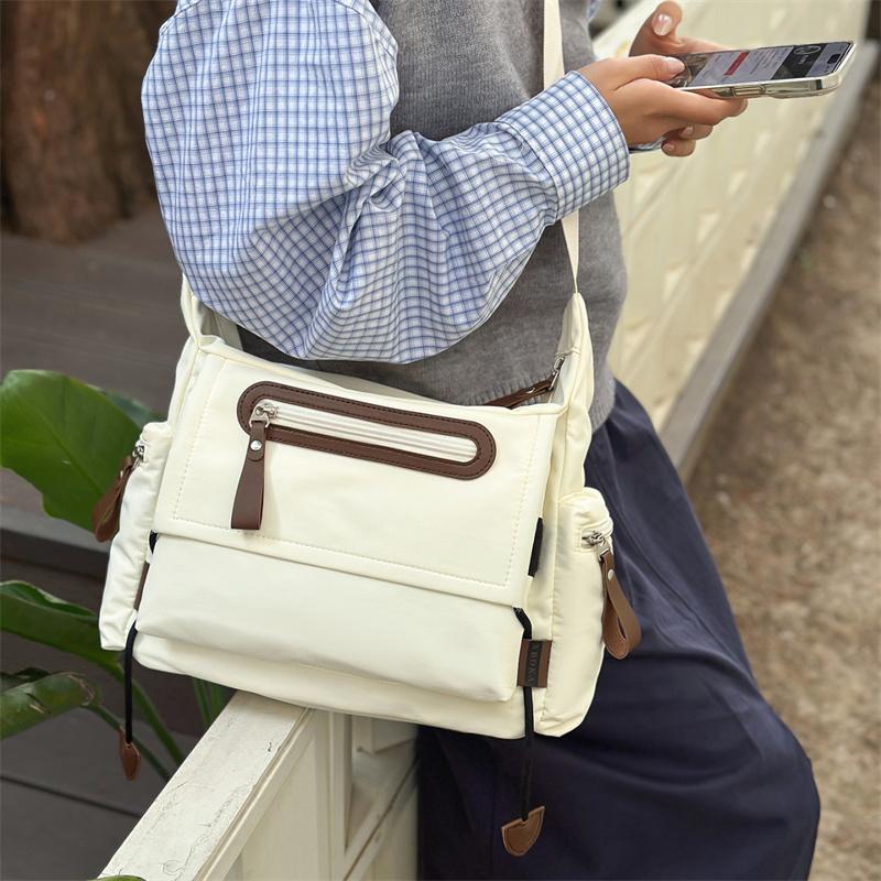 Herren Umhängetasche mit großem Fassungsvermögen Student Messenger Bag