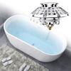 Bath Drain Plug with Integrated Hair Catcher Multifunction Bathtubs Hair Catcher & Drain Stopper for Standard Bathtubs Size
