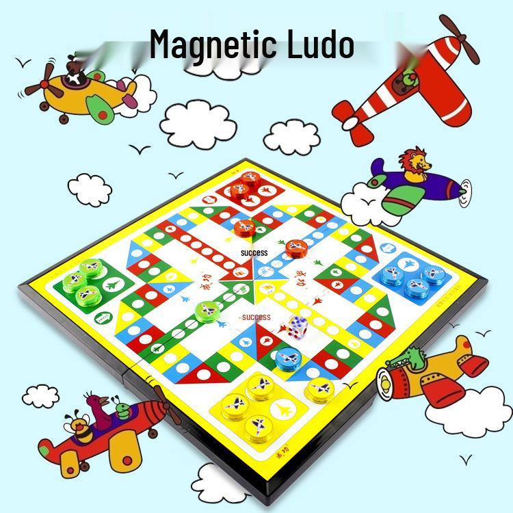 Portable Large Magnetic Ludo Chessboard - Children's Educational Game