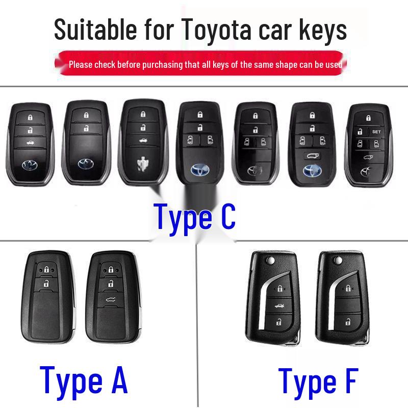Key Cover Compatible with Toyota: Camry, Corolla, Levin, Asia Dragon, and More