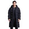 Kelme Men's Soccer Bench Coat, Long Coat, Outdoor Training, Warm, Slim, and Stylish, Black, Size 3XL