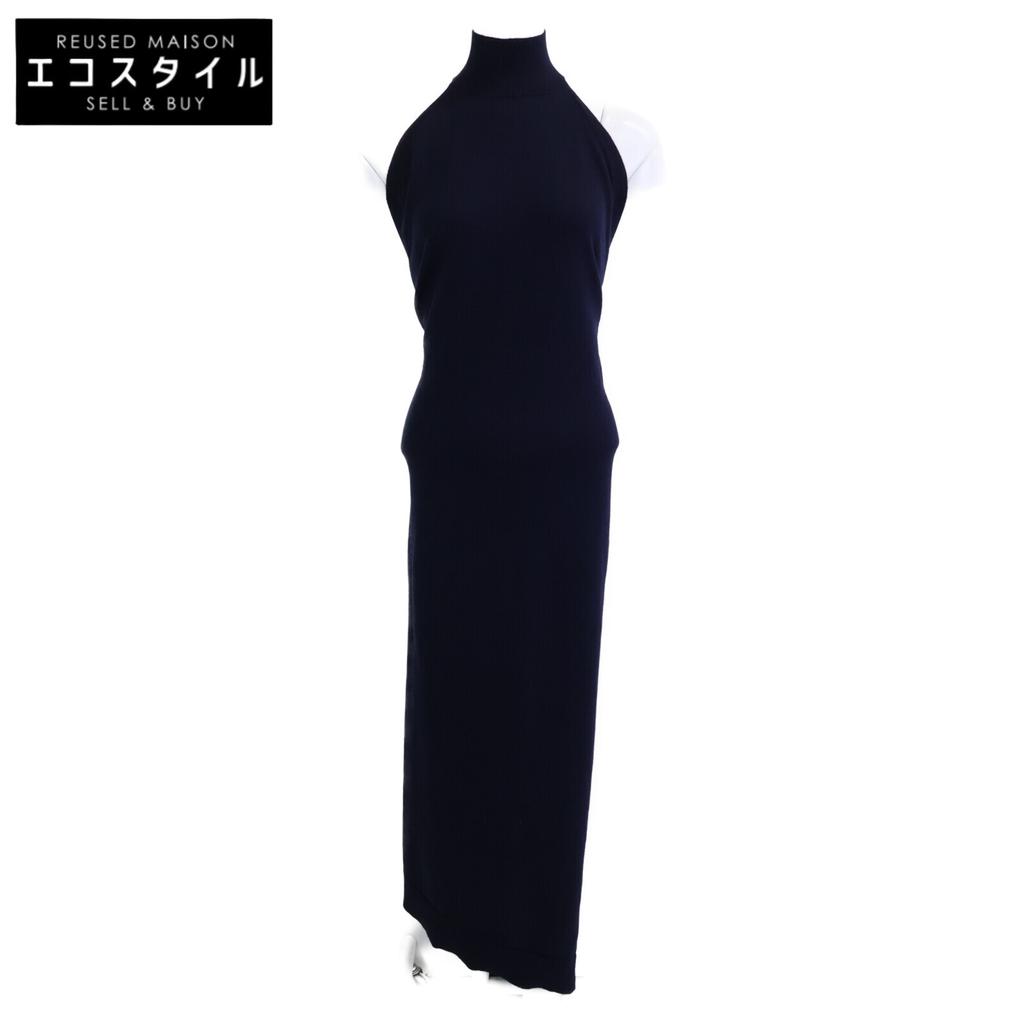FENDI Navy FZDB93 A0EZ 23-year-old knit dress 40 NavyUsed