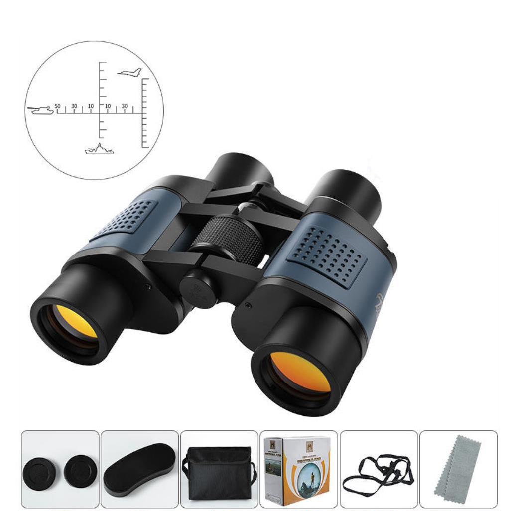 

Бінокль високої чіткості Потужний портативний телескоп нічного бачення для слабкого освітлення Відкритий професійний телескоп для вимірювання координат 18.4*14.3*11.8cm темно-синього кольору