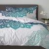 Breathable Soft Double Mandala Gradient Bohemian Flower With Pillow Case Custom 3pcs Bed Home Textile Quilt