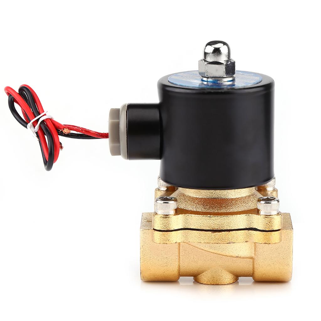 12V 1/2\\\" Normal Closed Electric Solenoid Valve for Water  Fuels Gas