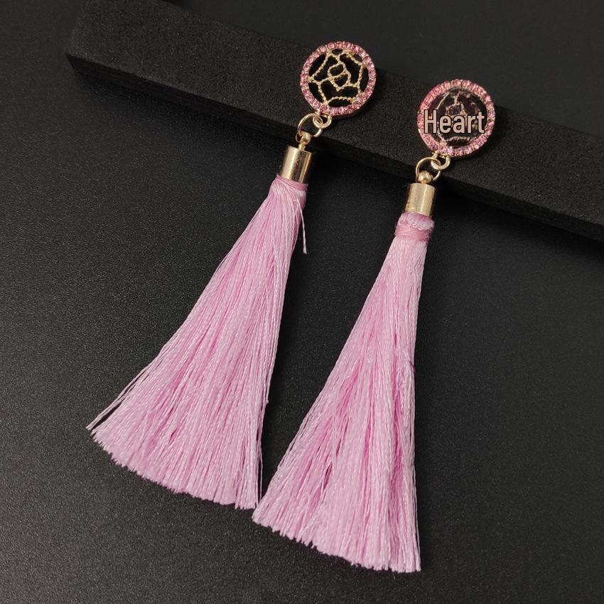 Europäischer & Amerikanischer Modetrend Damen Rosenquasten-Ohrringe - Überlanges Design