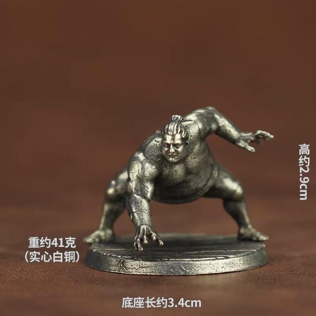 New Metal Chess Piece Samurai Ninja Ancient Soldier Model Toy Desktop Game Gift Display Piece Static Figure Collectible Model