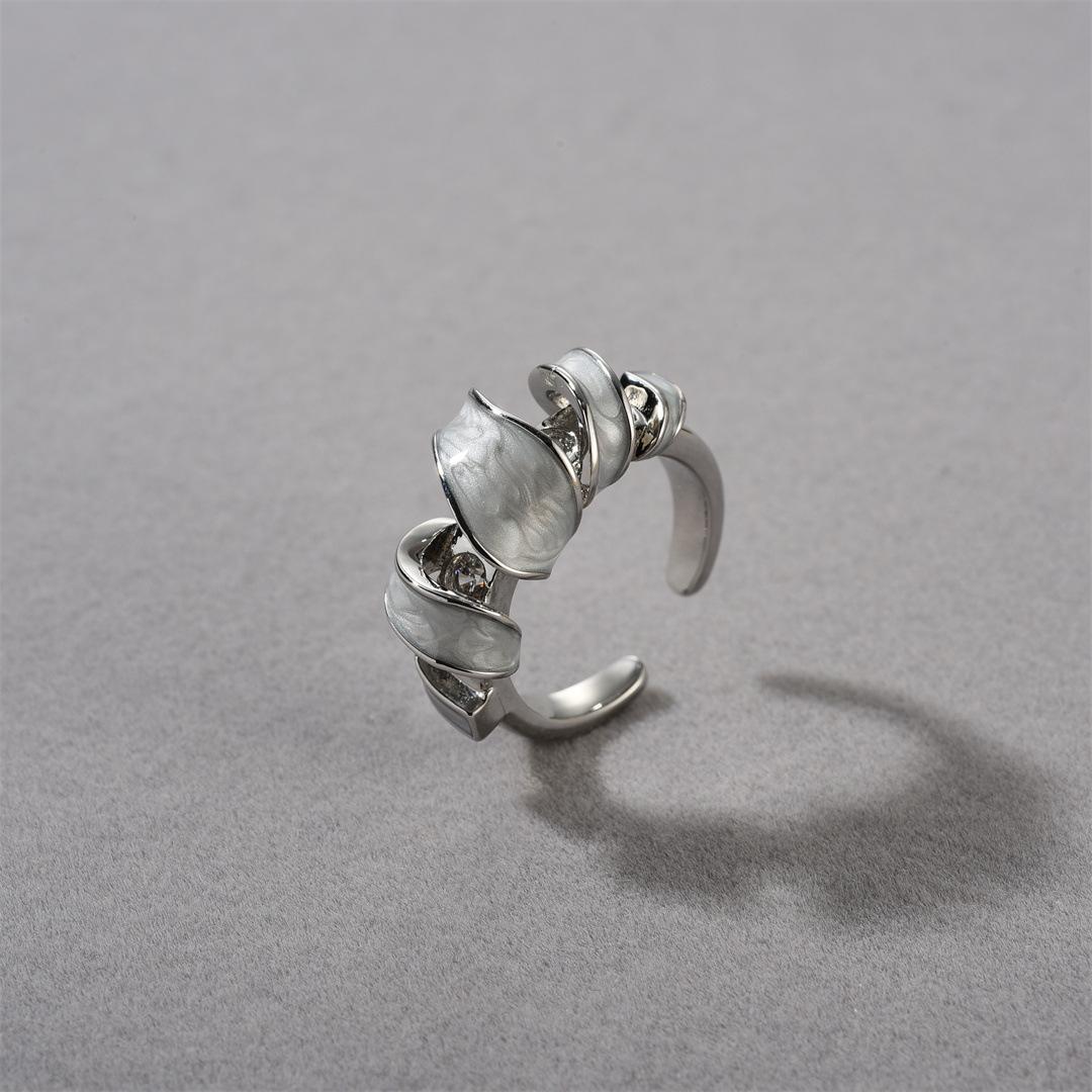 

Autumn And Winter Versatile Open Ring Female Tide Niche Light Luxury Design High-End Couple Index Finger Jewelry