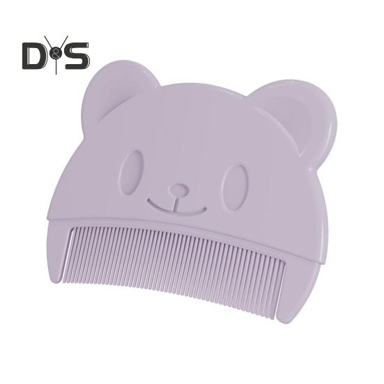 

Детская расческа с мультяшным медведем, портативная колыбелька с мелкими зубами, эргономичная пищевая пластиковая щетка для ухода за кожей головы новорожденных мальчиков и девочек