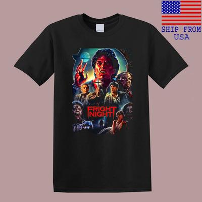 Fright Night Horror Movie Men's Black T-Shirt Tee Top Unisex