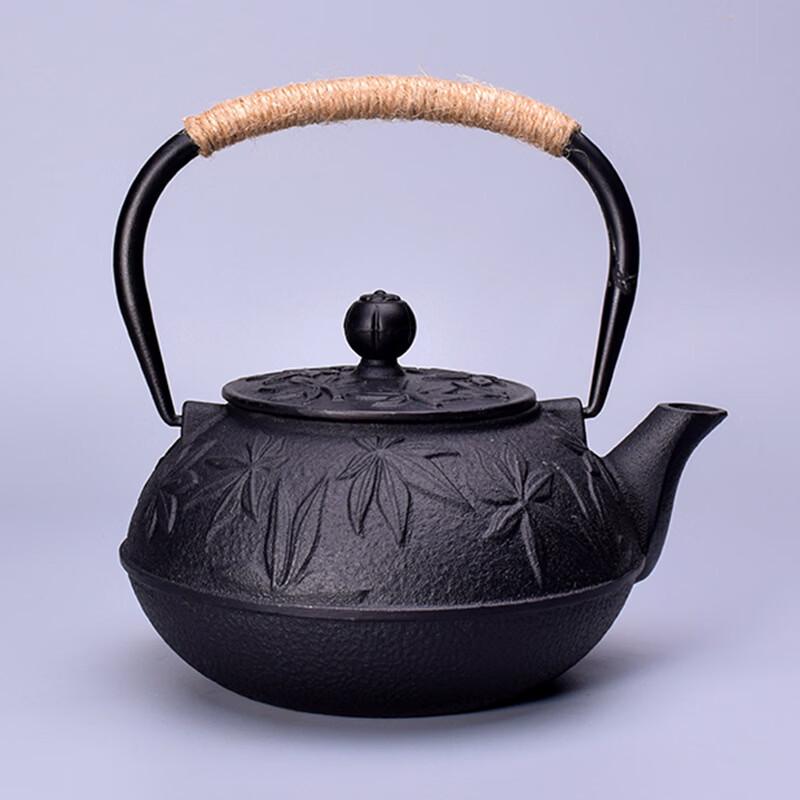 Japanese Peony Cast Iron Tea Kettle