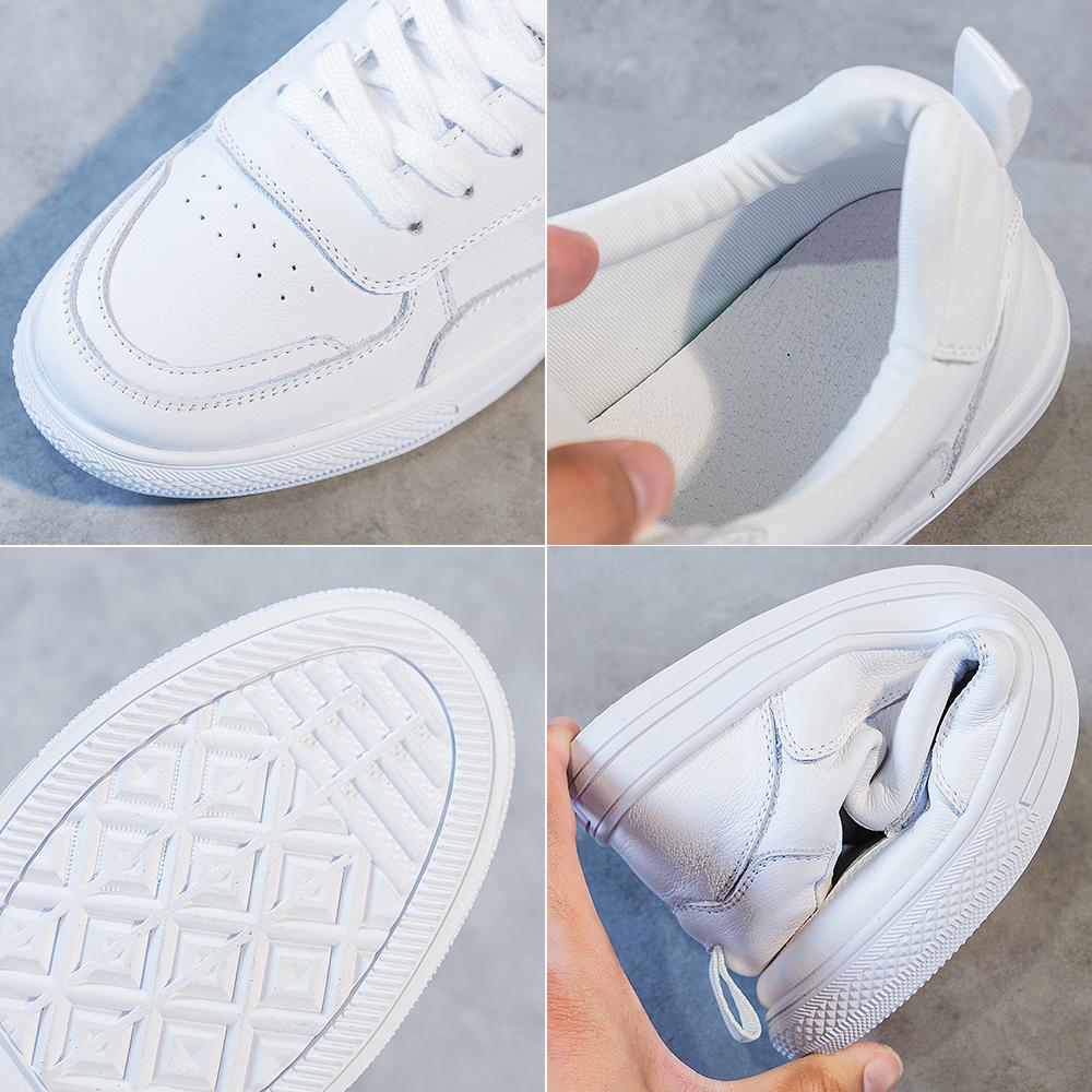 Sapatos de couro de vaca para mulheres, sapatos brancos de verão, sapatos baixos para mulheres, novos tênis para combinar, sapatos baixos populares, sapatos para dirigir diariamente