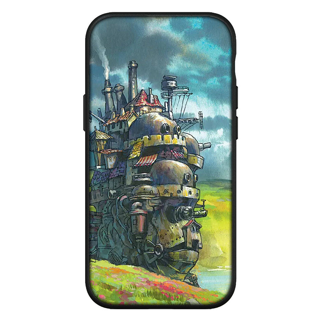 For iPhone 16 15 Xiaomi Redmi Note 14 13 12 11 Pro Max X 8 16e Samsung Galaxy S25 S24 S23 Moto OPPO Huawei Anime Howls Howl's Moving Castle Phone Case