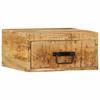 Wall Mounted Nightstands 2 Pcs Rough Mango Wood