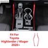 Center Control Gear Shift Knob Frame Panel Cover Trim Side Strip Decor Accessories For Toyota Highlander / Kluger  - 2025