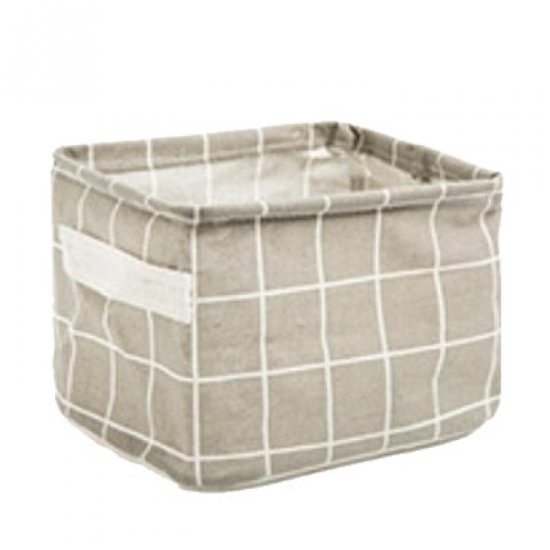 Home Drawer-Type Folding Storage Box Cotton Linen Waterproof Cosmetics Clothing Organizer Basket Balcony Miscellaneous Storage B