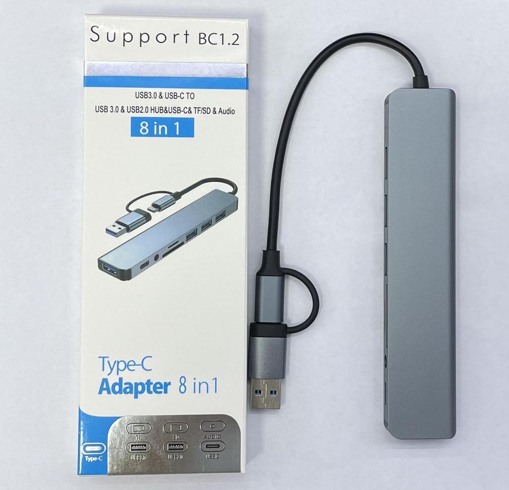 USB-C Hub: 8-in-1 Expansion Dock for Laptops
