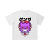 T-shirt Unisexe en Coton Lourd 260 g/m², Fil Double 32 Compte, 100% Coton, Impression Pokemon V10 Gengar