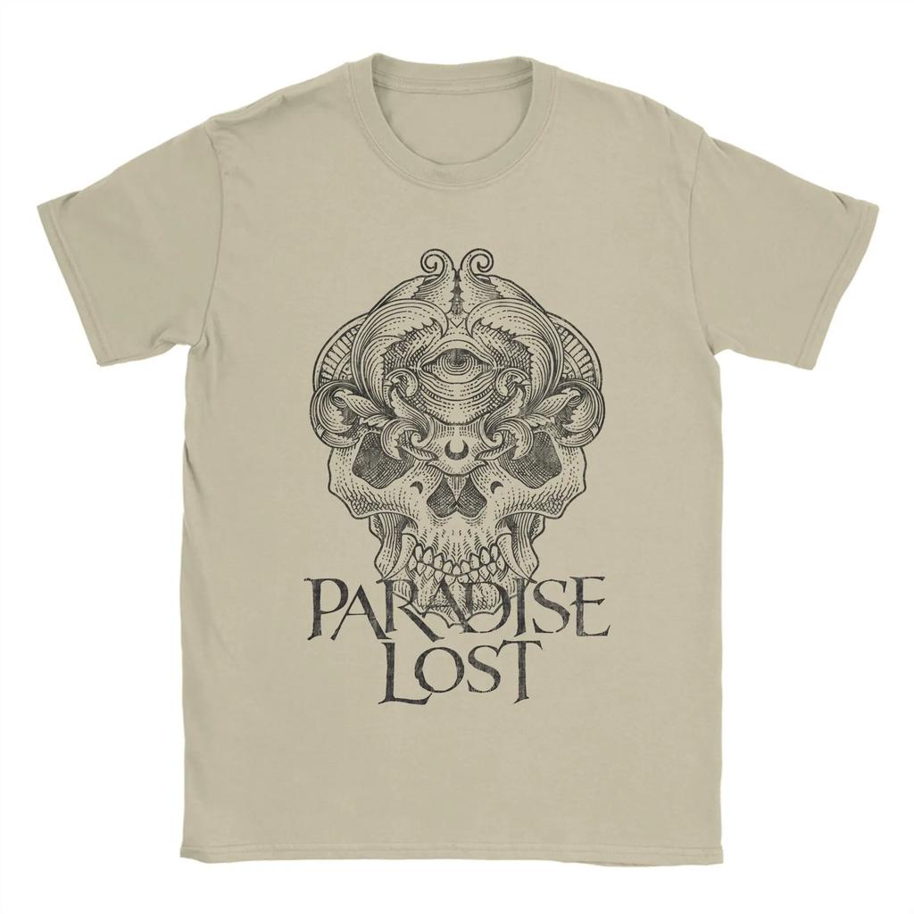 T-shirt da Uomo Paradise Lost in Puro Cotone Casual Girocollo T-shirt da Donna Top a Manica Corta