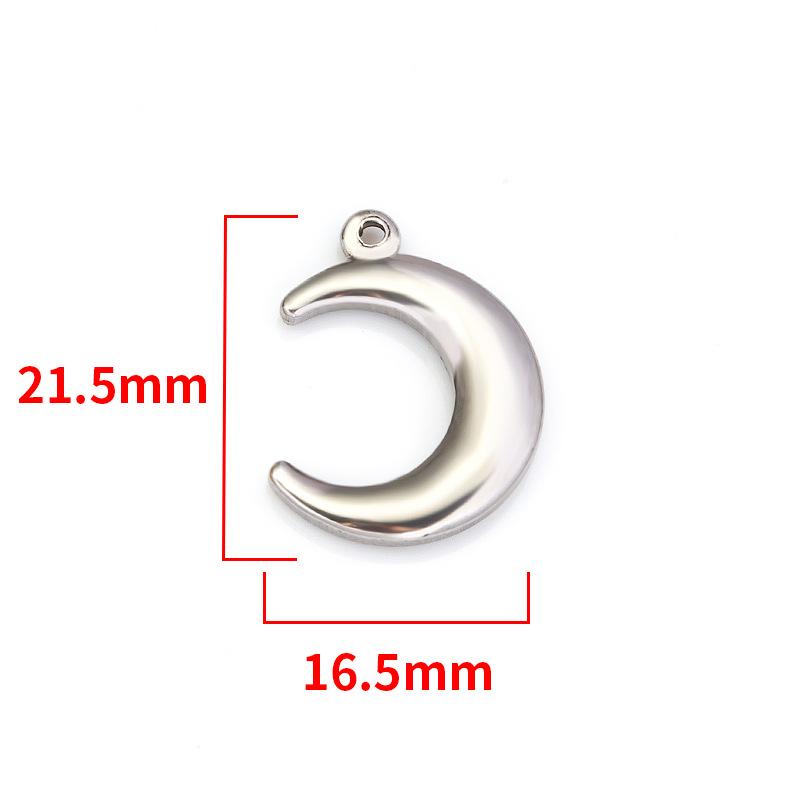 Polished Stainless Steel Heart Charms for DIY Necklaces and Bracelets