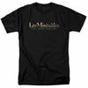 Camiseta Logo Los Miserables Hombre Licenciada Película Cosette Negra