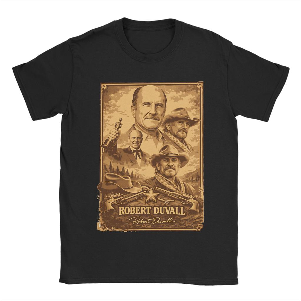 Robert Duvall TShirt Summer  Harajuku TShirts Mens  Cotton Breathable Oversized Clothing ShortSleeve Vintage Tops