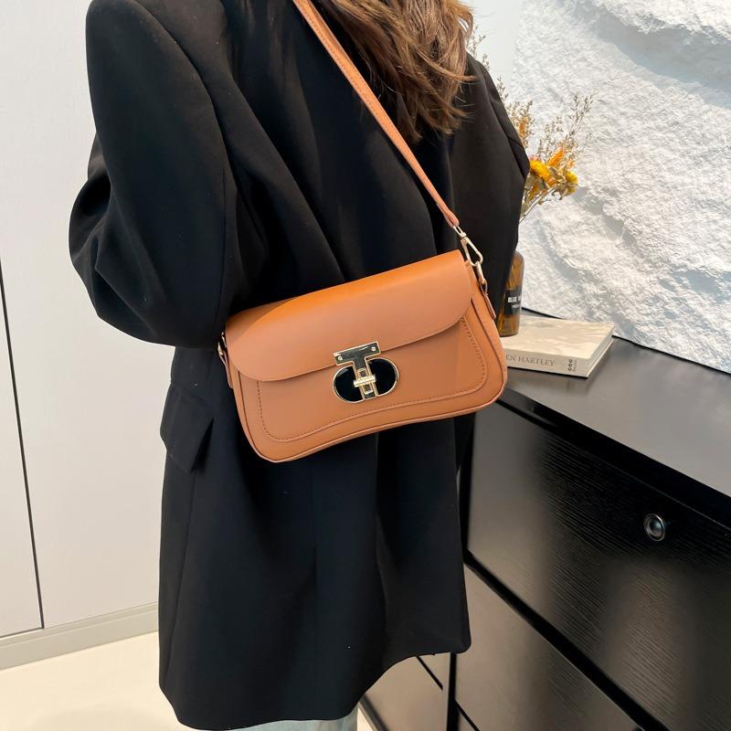 New fashionable commuter shoulder small square bag, high-end retro underarm bag, niche versatile messenger bag