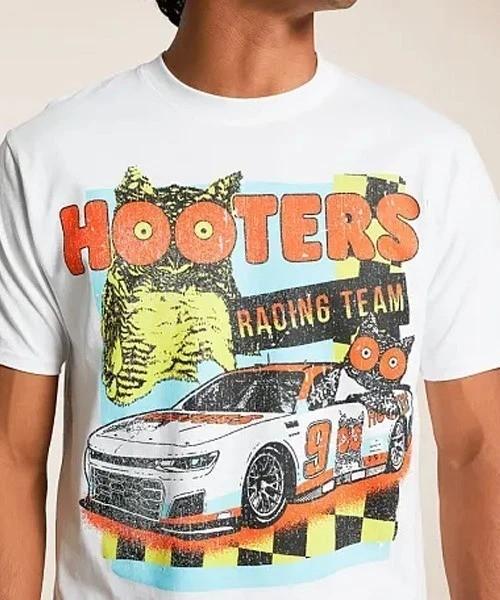 Hooters Racing 90s Retro style White T shirt Men Women Unisex S5XL Unisex T-Shirt XXXL