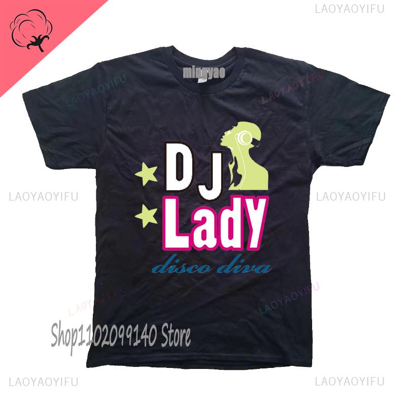 Dj Headphones T Shirts Graphic Streetwear Short Sleeve Oneck Harajuku Music Techno Tshirt Funny Unisexs Clothing For Ladies