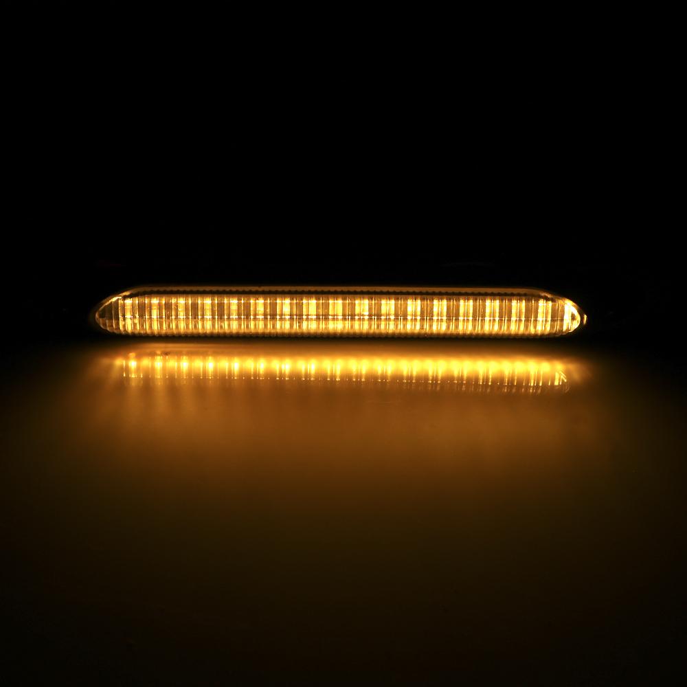 Car DRL LED Daylight, Yellow Cycle, White Turn Signal, Waterproof Headlight Lane, Serial Lamp, Universal, 2pcs.