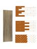 10Pcs 40x15cm PVC Floor Stickers Self-adhesive Waterproof Thickened Wood Grain Floor Foam Living Room