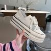 White Women Wear Spring New Heightened Thick-soled Soft-soled Muffin Temperament Casual Shoes Canvas Shoes Women