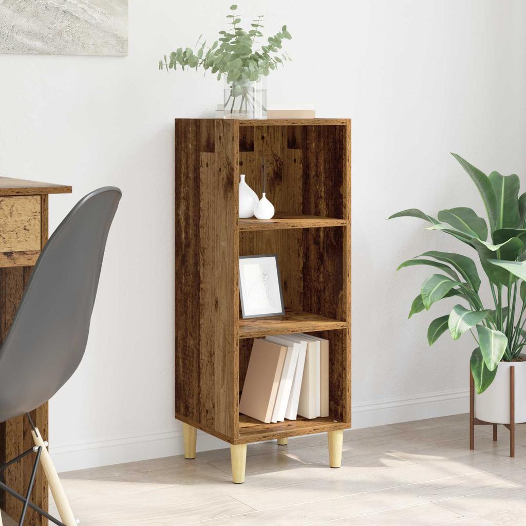 Sideboard Reclaimed Wood 34.5 X 32.5 X 90 Cm Engineered Wood