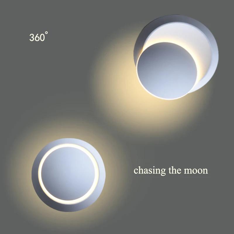 5W LED Modern Wall Lamps 350 Degree Rotatable Lamp Wall Sconces Use for Living Room Bedroom Wall Light Home Fancy Light