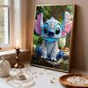 Disney Stitch 5D Custom Set Pearl Jigsaw Puzzle Cartoon Pearl Embroidered Animal Home Decor Handmade Gift