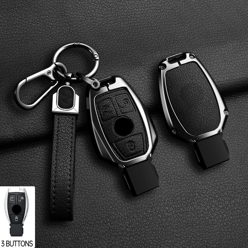 Zinc Alloy 2/3 Buttons for Mercedes Benz A B G R Class GLA GLK W176 W204 W251 W463 Car Remote Key Case Cover Fob Accessories