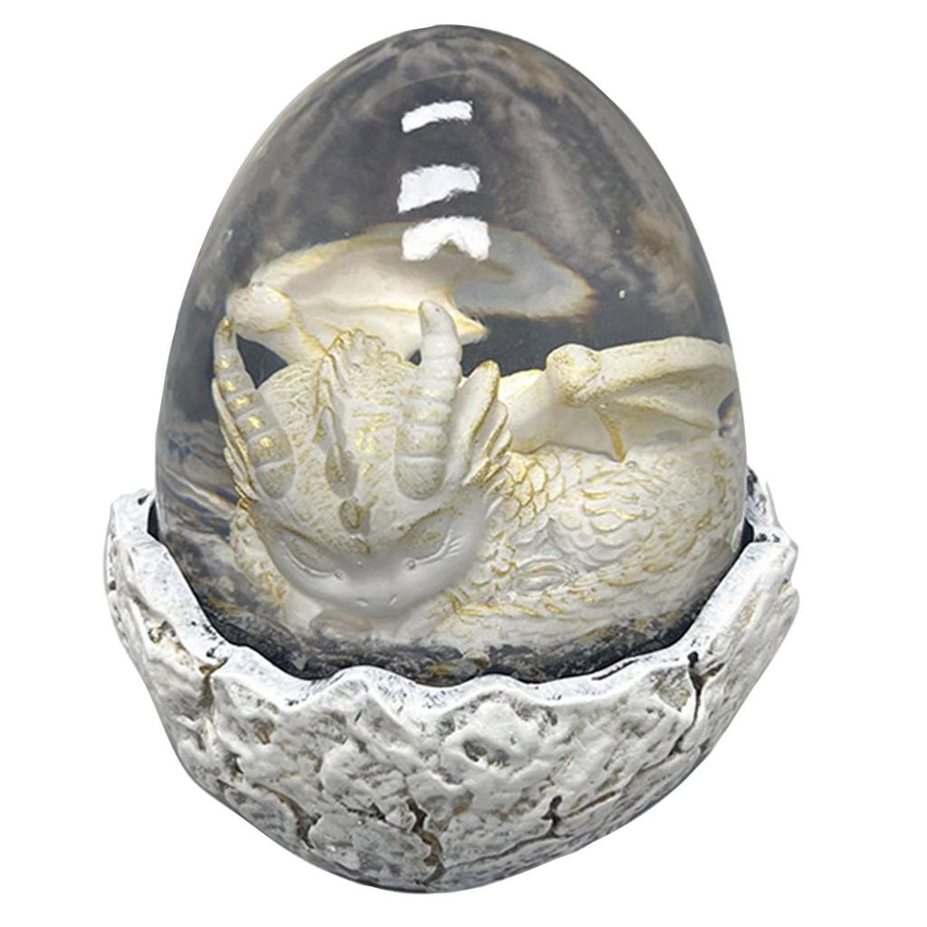 Egg Glowing Resin Desk Decoration with Breathing Light for Home Shelf Decor