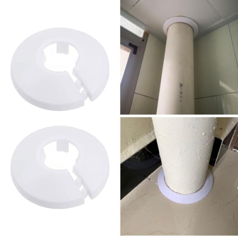 12mm Drain Pipe Concealer Rings Smooth Decorative Cover Leak Proof Pipe Trim Rings 20pcs Suitable for Sink Tub Piping