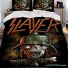 Slayer Heavy Metal Band Music Comforter Bedding Set,Duvet Cover Bed Set Quilt Cover Pillowcase,king Queen Size Bedding Set Boys