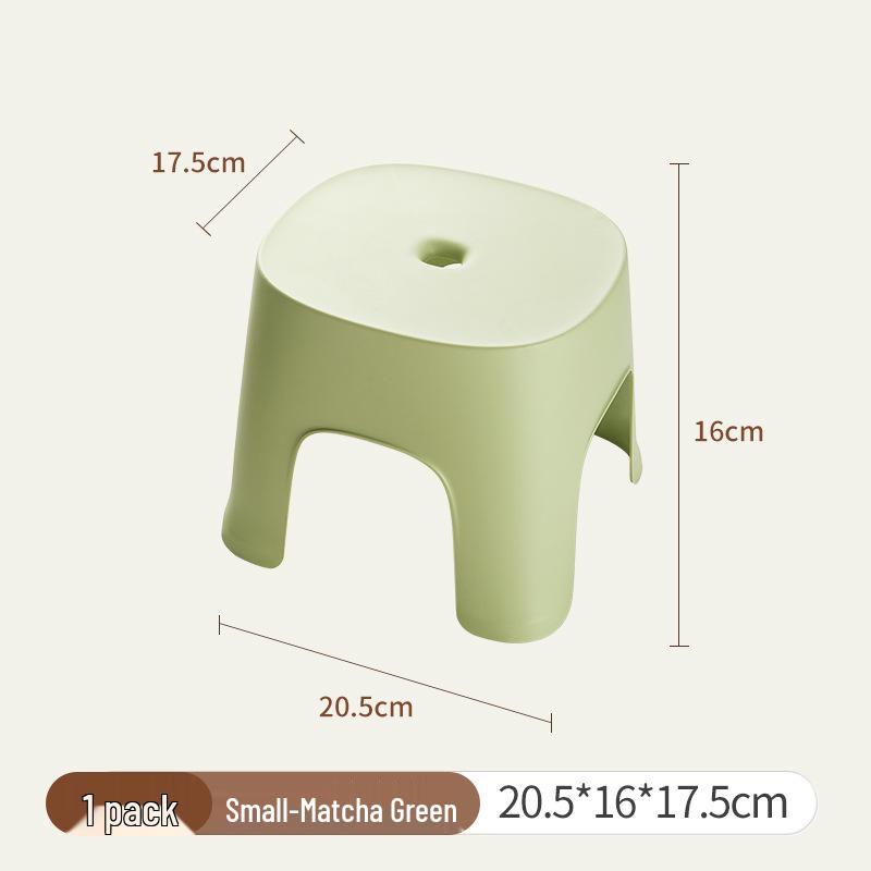 Children's Plastic Non-Slip Stool - Durable for Shoe Changing, Bathroom, and Living Room Use.