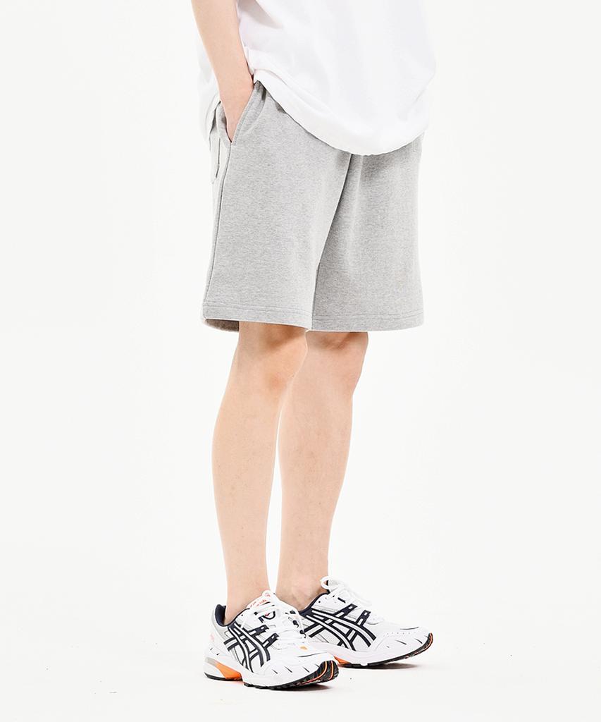 Imeojeonsi Ef4022 Semi-Bermuda Elastic Shorts Melange Grey