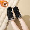 CRLAYDK Fashion Women's Winter Sneakers Fur Lined PU Leather Platform Shoes Walking Casual Ankle Botas Sports High Top Tennis