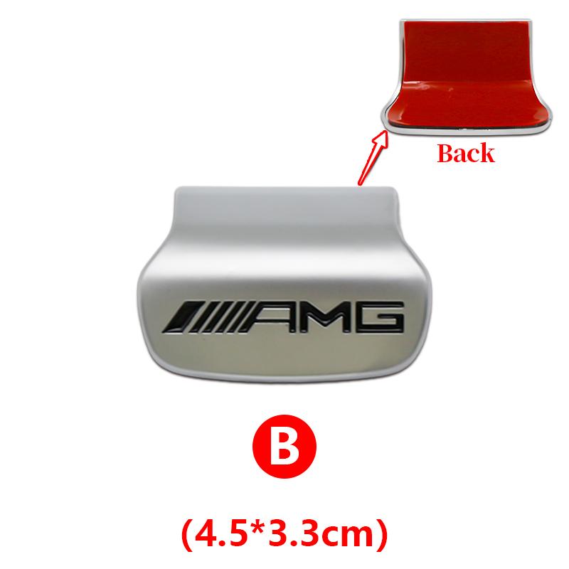 3D ABS Car Steering Wheel Emblem Sticker Interior Badge Accessorie For Mercedes Benz AMG W205 W168 W108 AMG W176 W204 W212 GLC