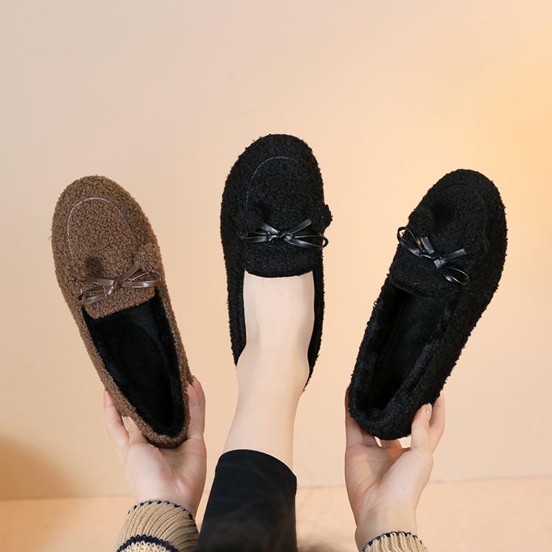 Winter new cloth shoes velvet warm daily home indoor women's cotton slippers cotton shoes