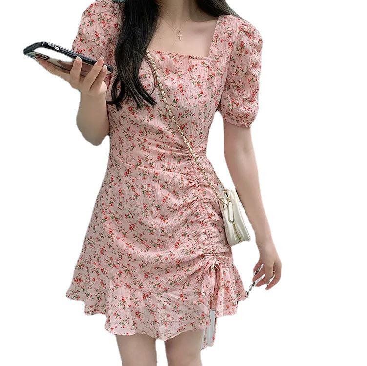 Korean-Style Artistic Floral Skirt for Women – Gentle and Unique Summer Design