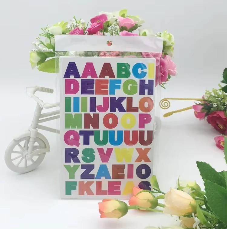 10 Adet/Set Çocuk Sticker Oyuncakları Renkli Sayı Harf El Yapımı Kendin Yap Dekoratif Çıkartmalar Çocuk Doğum Günü Çocuk Bayramı Hediyeleri TMZ