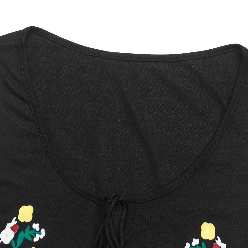 Women's Summer New Sleeveless Printed Dress Solid Colour Casual Peplum Dress