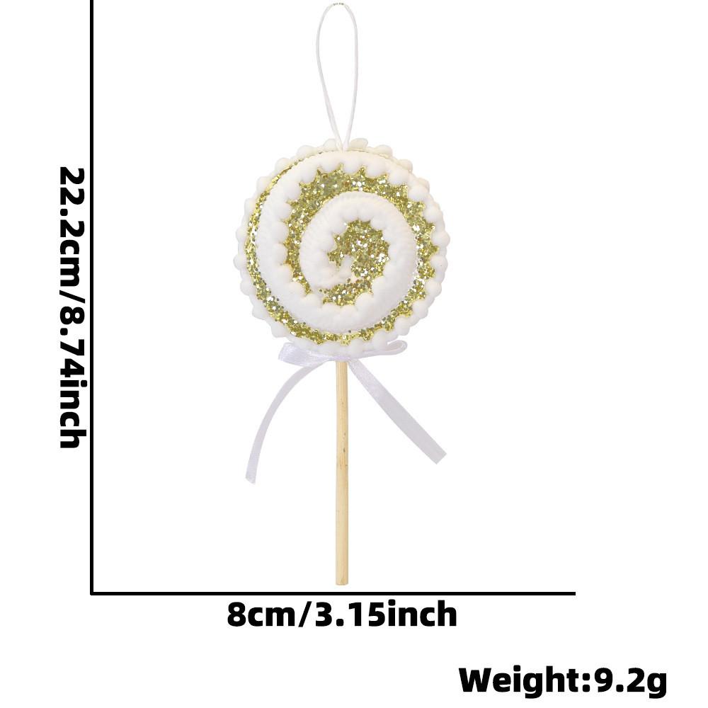 

Wooden Candy Sparkling Lollipop Decoration Set Perfect For Whimsical Christmas Tree And Holiday Celebrations Spiral Gold
