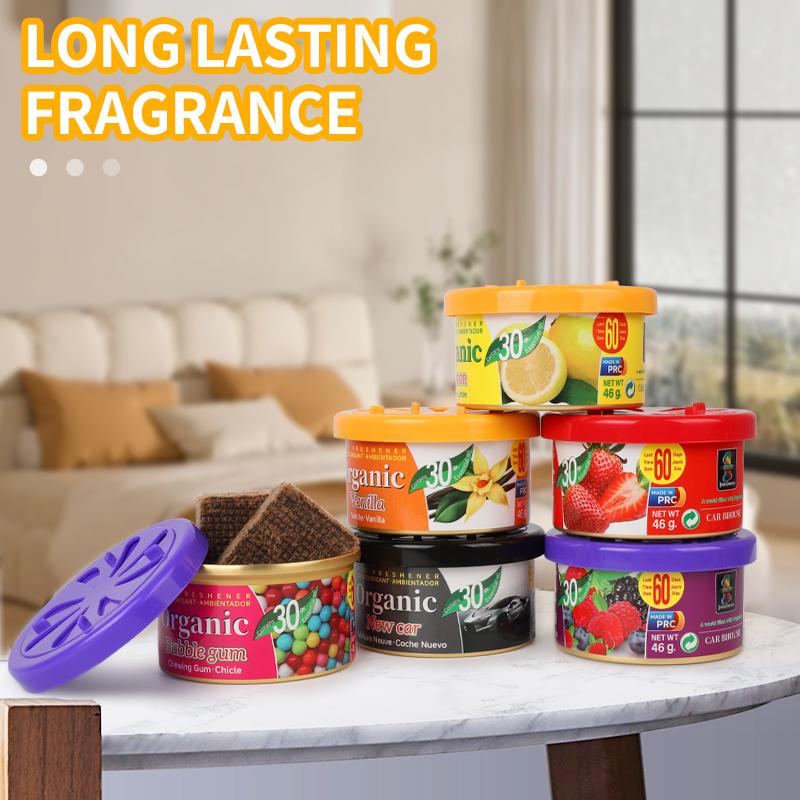 Best-selling Wooden Block Canned Car Aromatherapy, Car Fragrance Paste, Deodorizing Air Freshener, High-end Solid Perfume
