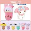 Cute Plush Keychain Toy With Milk Tea Cup Design Perfect Backpack Accessory Ideal Gift For Girls
